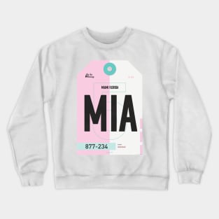 Miami Luggage Tag Crewneck Sweatshirt